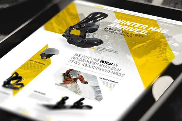 Khione Snowboard Website on Behance #product #snowboarding #ux