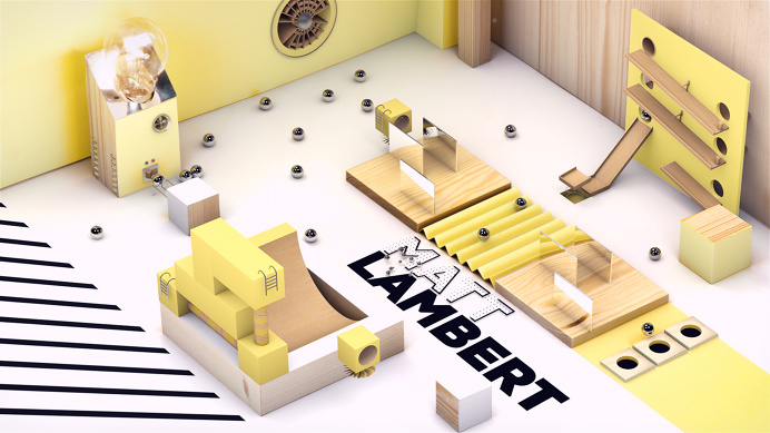 #cgi #3d #animation #motiondesign #geometrical #mirror #cubes #handcrafted #wood #paper #tocame #openingtitles