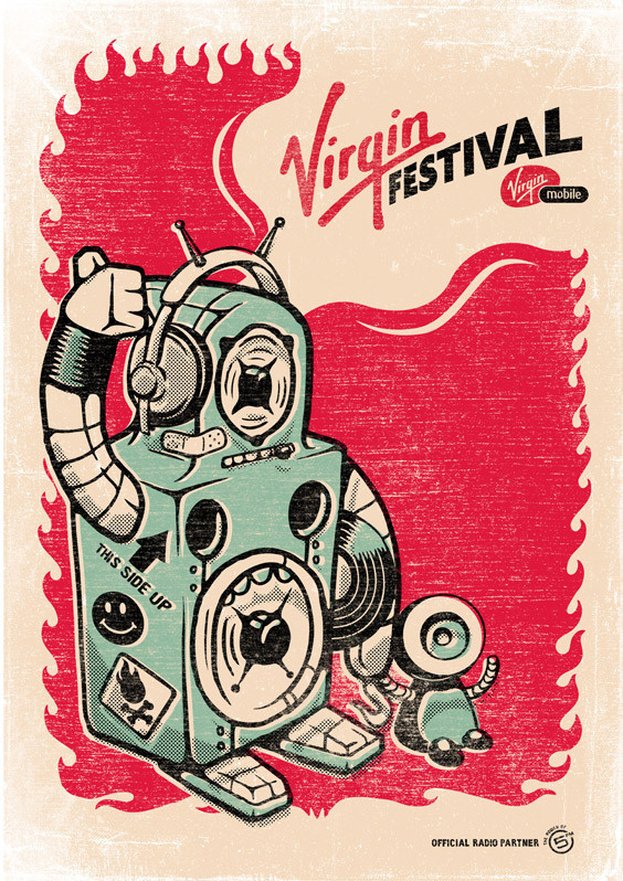 Virgin Festival on Behance #festival #print #screen #poster #virgin