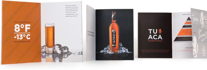 Tuaca Rebrand | Cue | A Brand Design Company #alcohol #sales #liquor #piece #brochure