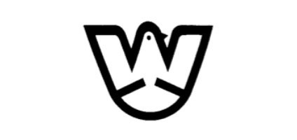 Logo for The Wiggins Teape Group designed by Ronald Wilkinson, Great Britain 1963 #trademark #modern #icon #bird #letter #identity #vintage #mid #century #logo