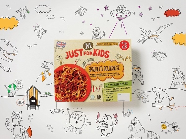 Morrisons Just for Kids on Packaging of the World Creative Package Design Gallery #packaging #illustration #childrens #food