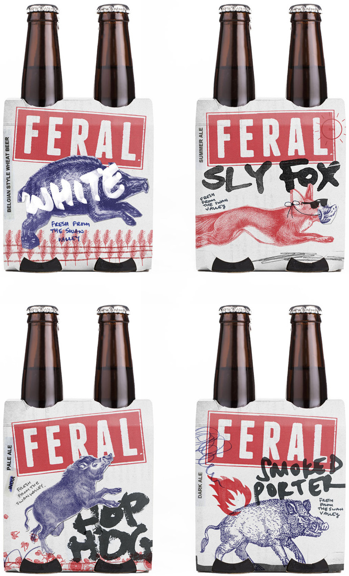 New Logo and Packaging for Feral Brewing Company by Block