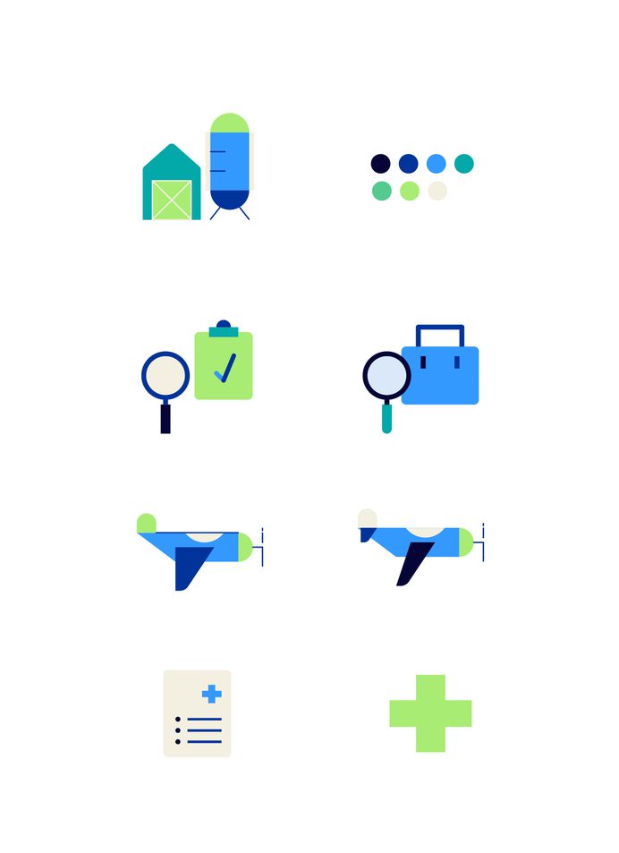 Icons and illustrations for audit web app on Behance