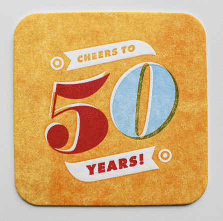 Allan Peters Target via www.mr cup.com #type #design #letterpress #coasters