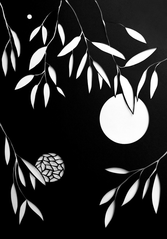 LaPlanche Design | Hermes #drawings #cut #white #black #and #hand