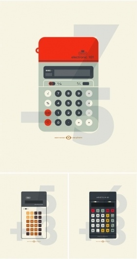 design work life » cataloging inspiration daily #calculator #illustration