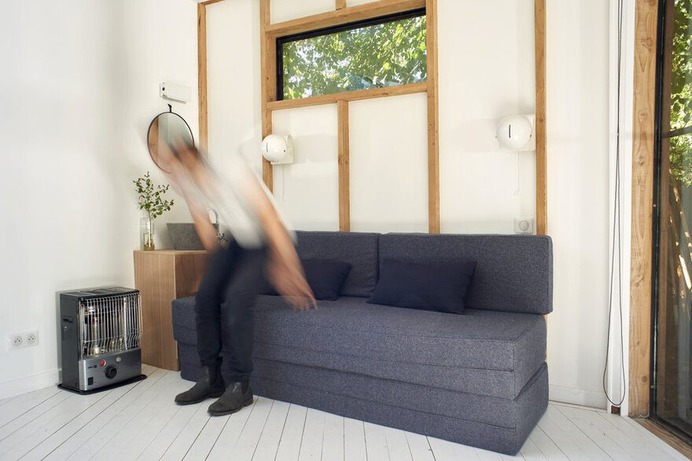 Old Tool Shed Transformed into an Intimate Studio for a Music Composer