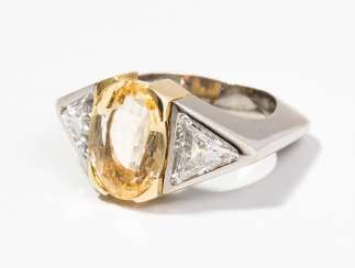 Topas-Diamant-Ring