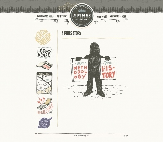 Best About Pages – Showcasing the best of the best about pages on the web » 4 Pines #pines #design #4 #illustration #photography #web