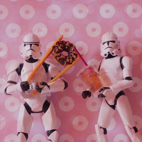 Have a break #paris #toys #tumblr #photographie #donuts #team #troopers #soda #picture #color #ment #wars #re #audreyevrard #polacolor #star #fun #story