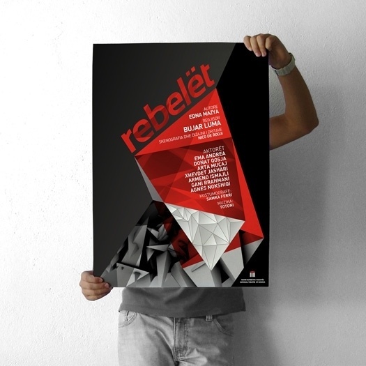 projectgraphics - typo/graphic posters #kosovo #prishtina #rebelt #projectgraphics #poster #play #thetre
