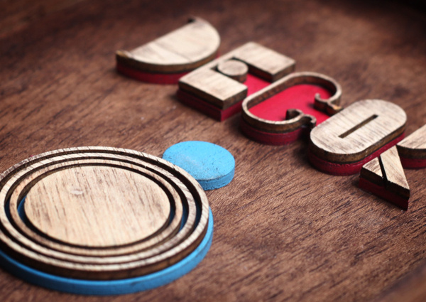 Decor8 on Behance #wood #real #type #fake #3d