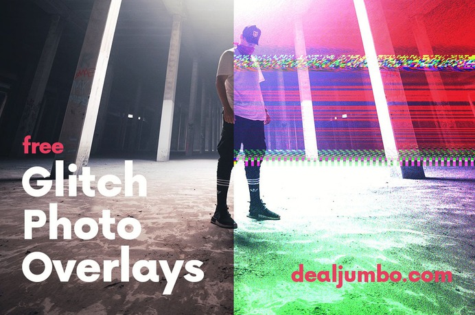 6 FREE Glitch Photo Overlays from Dealjumbo.com - #effect #overlay #texture #photography #free