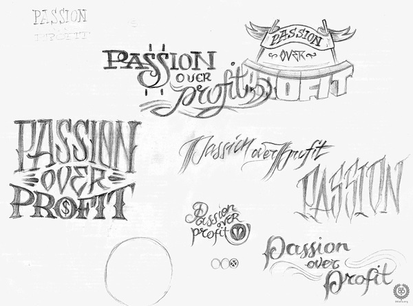 Desired Hearts × 86era Tees — "Pursue Your Passions" on Typography Served #graphic design #type #logos