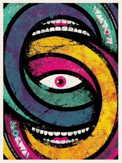 GigPosters.com - Mogwai - Errors #teeth #gig #design #print #screen #eye #poster