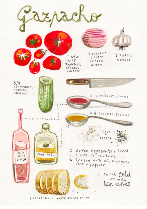felicitasala_02 #illustration #recipe #watercolor #food