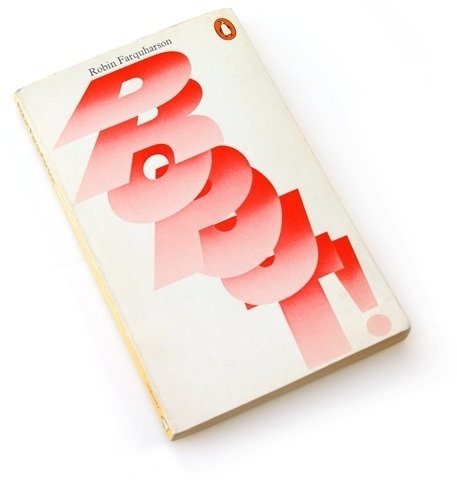 Bonjour #text #red #print #book #large #typography