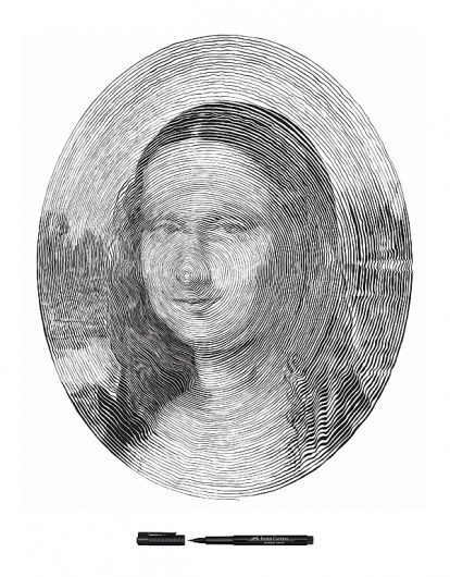 Faber Castell on the Behance Network #mona #faber #spiral #pen #lisa