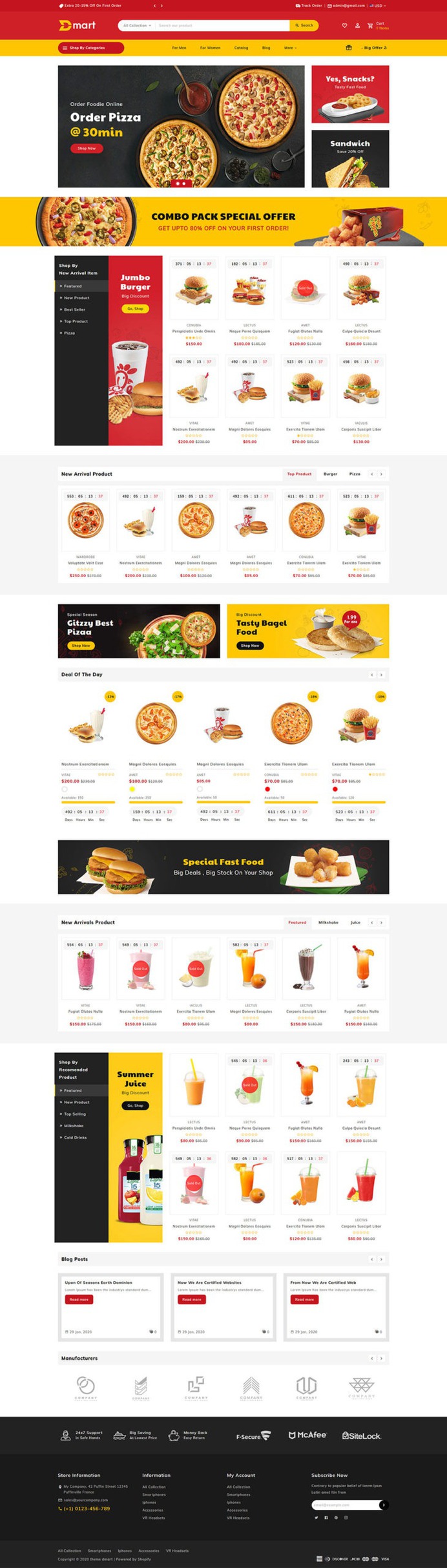 #Dmart - #Shopify #Multipurpose #Responsive #Theme | #TemplateTrip #eCommerce #Website #Design