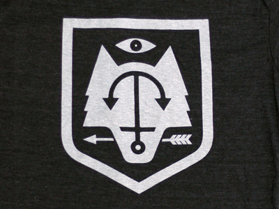 Dribbble Shield by Doublenaut #shield #wolf #arrow #logo #anchor