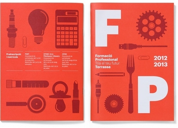 Campanya FormaciÃ³ Professional a Terrassa 2012 | Txell GrÃ cia | disseny grÃ fic |Â Barcelona #design #graphic #gracia #cover #grid #illustration #education #layout #txell #typography