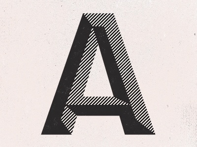Dribbble - A by Paul Price #typography