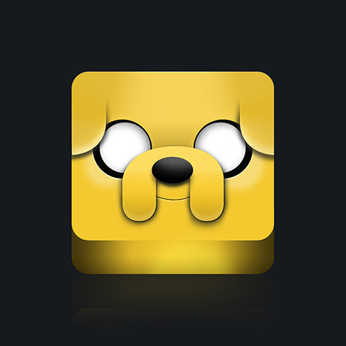 Jake the Dog by aparaats #jake #icon #adventure #the #time #face #dog