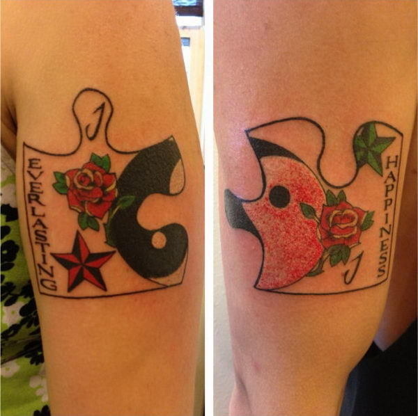 40+ Cool Puzzle Piece Tattoo Design Ideas #tattoo #puzzle #piece