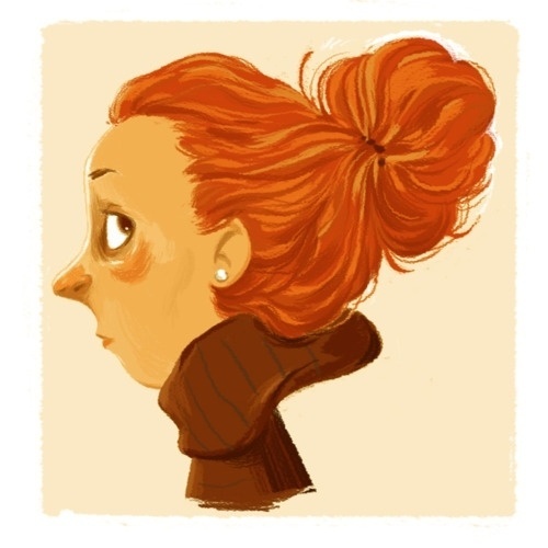 see sam sketch! #hair #drawn #orange #woman