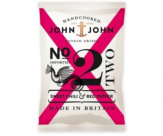 Packaging In Brief: John & John Crisps « BP&O – Logo, Branding, Packaging & Opinion by Richard Baird #packaging #chips #crisps