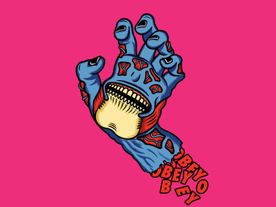 THE SKATE, Santa Cruz screaming hand #SANTACRUZ #SCREAMINGHAND# THEYLIVE #OBEY