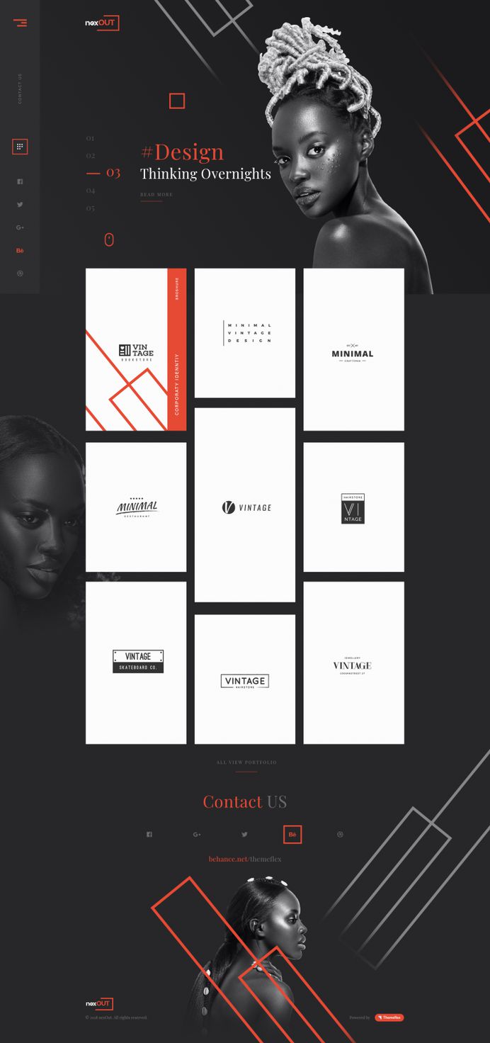 Nexout – Creative PSD Template by CanYigit