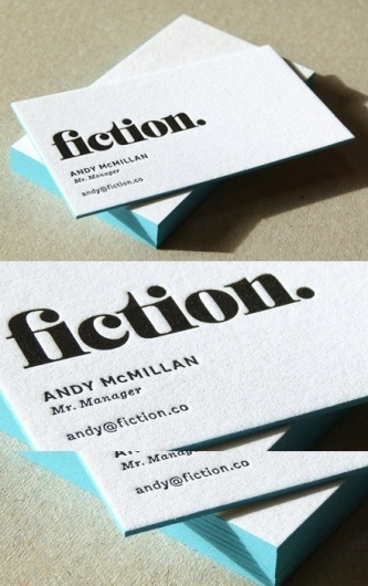 Edge Painted Letterpress | Business Cards Observer #print #cards #business #typography