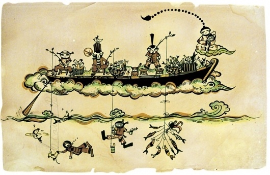 Illustration – Kong Wee Pang #fishing #boat