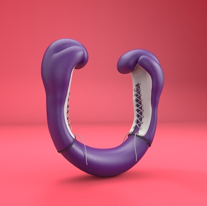U - Boxing #lettering #cgi #poster #3d #typography