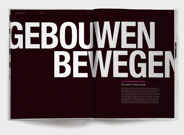 Moving Buildings; On sustainable office buildings on the Behance Network #editorial #design #book #typography