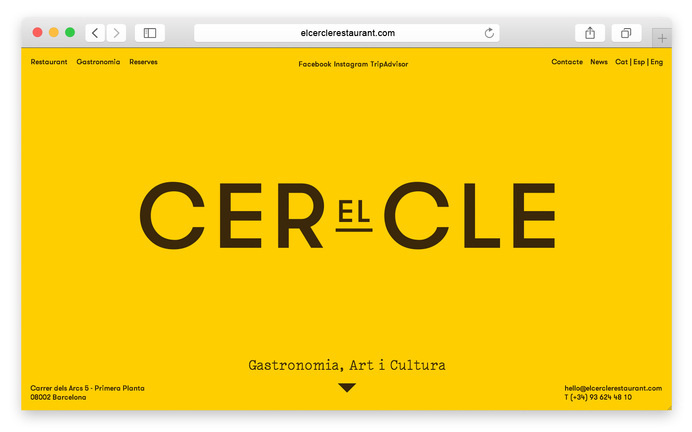 Website for El Cercle #logo