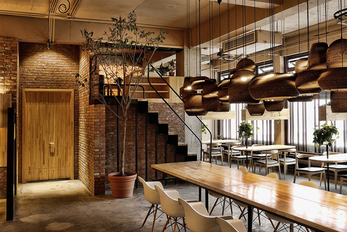 chairs, interior, design, lights, space