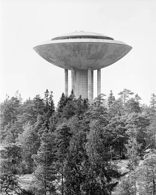 soudasouda: “haukilahti water tower and restaurant in espoo finland by virkkunen co. photo by erkko virkkunen via designboom- architecture, design Posted to Souda’s Tumblr From the Pinterest Board: Cement & Concrete - Architecture, Design Objects,...