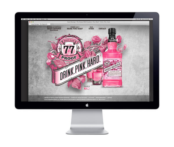 Sweet Revenge on the AIGA Member Gallery #pink #web #ornate #hard