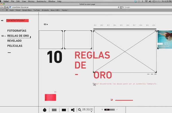 Lomo LC A Website on Behance #layout #photography #web #design
