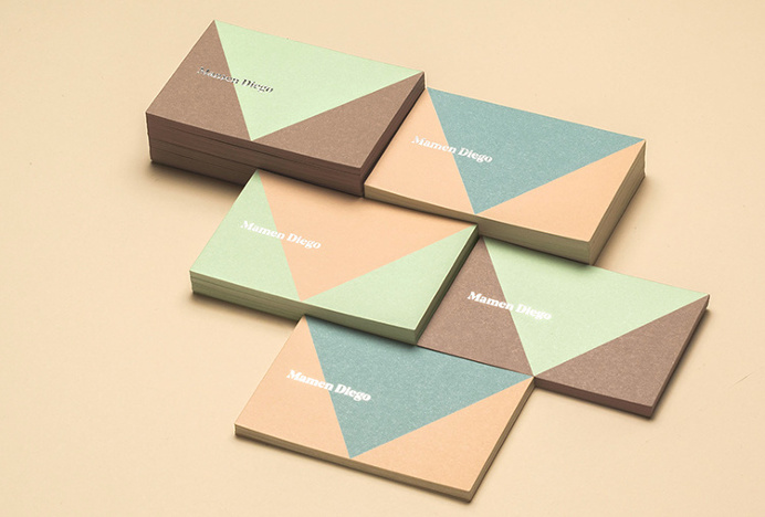 Mamen Diego by Atipo #brand design #stationery #colourful
