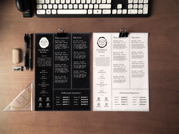 Free Flexible Resume Template with Creative Design