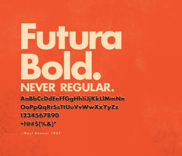 futura bold typeface