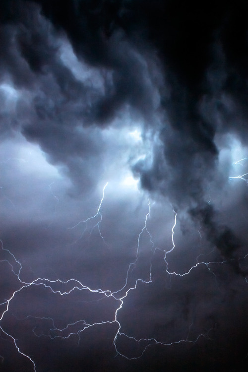 Lightning 2 #clouds #electricity #lightning #photography #storm #thunder #fork