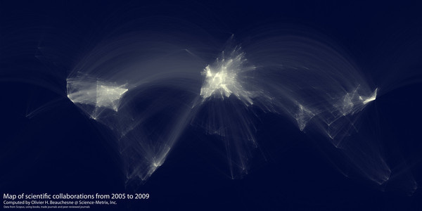 collaboration map Olivier H Beauchesne.jpg (4500×2250) #data #visualization