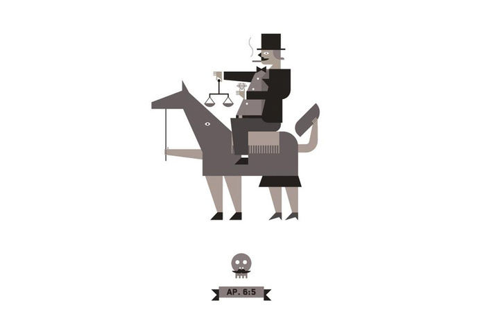 Romualdo Faura #illustration #graphic #horse #editorial