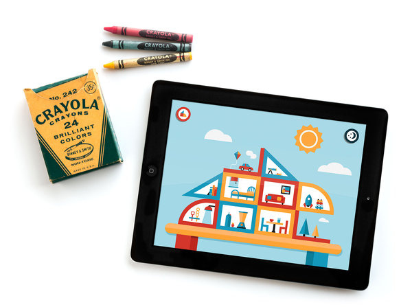 PlayHaus iPad App Interactive Illustration Kids Children Fun Color #flat #vector #print #design #color #screen #illustration