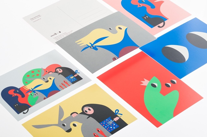 animals, illustration, bold, color, cat